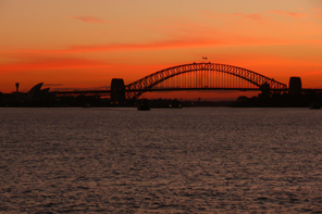 P 1000142 HARBOUR BRIDGE MIT OPER DÄMMERUNG SIDNEY AUSTRALIEN copyright fotostudio weber hollabrunn