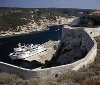 Korsika Bonifacio Hafen