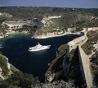 Korsika Bonifacio Hafeneinfahrt